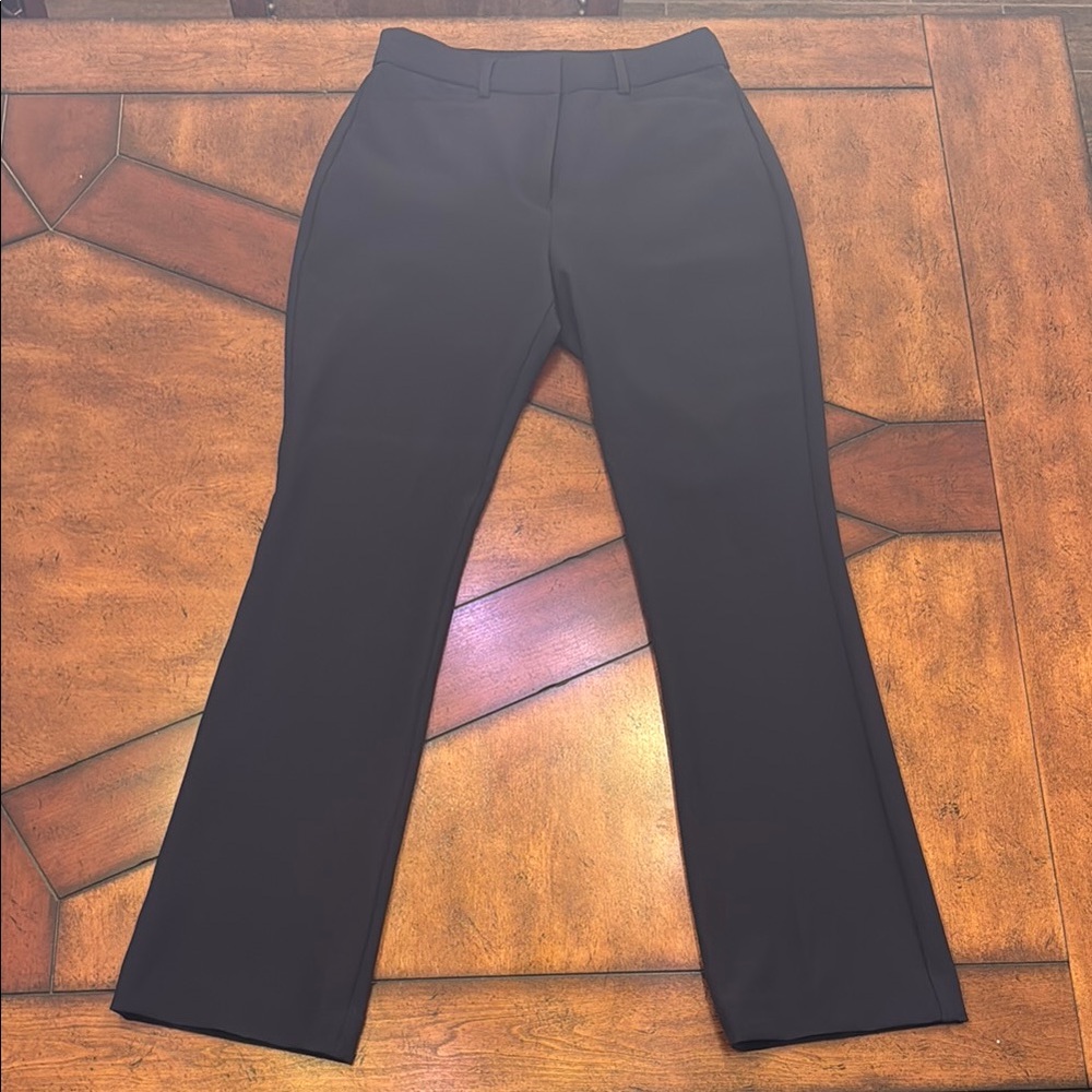 Express Navy Blue Super Soft Twill Dress Pants Boot High Rise Professional 6R